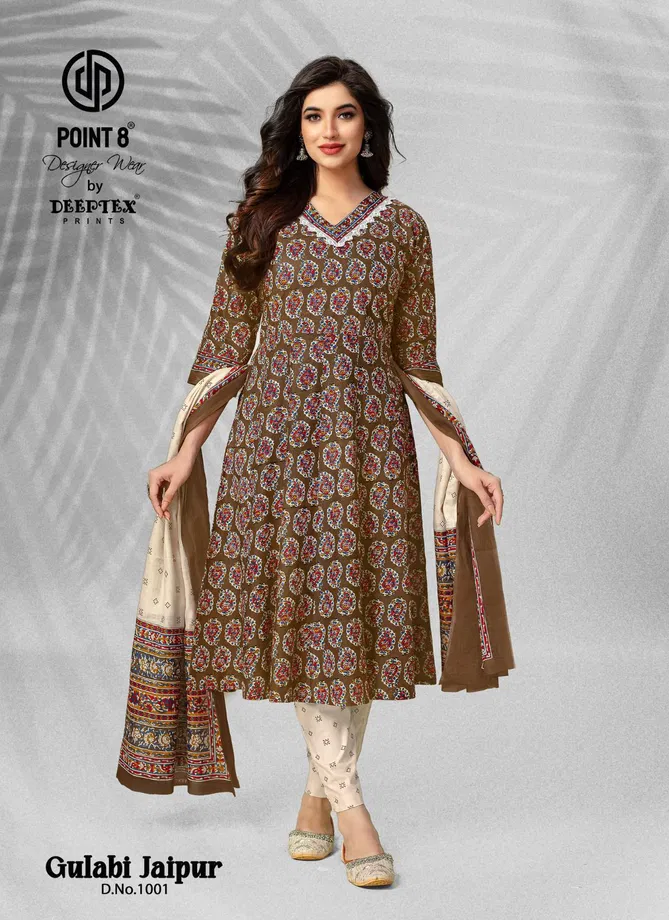 Gulabi Jaipur Vol 1 By Deeptex Anarkali Kurti With Bottom Dupatta Wholesale Online